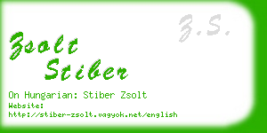 zsolt stiber business card